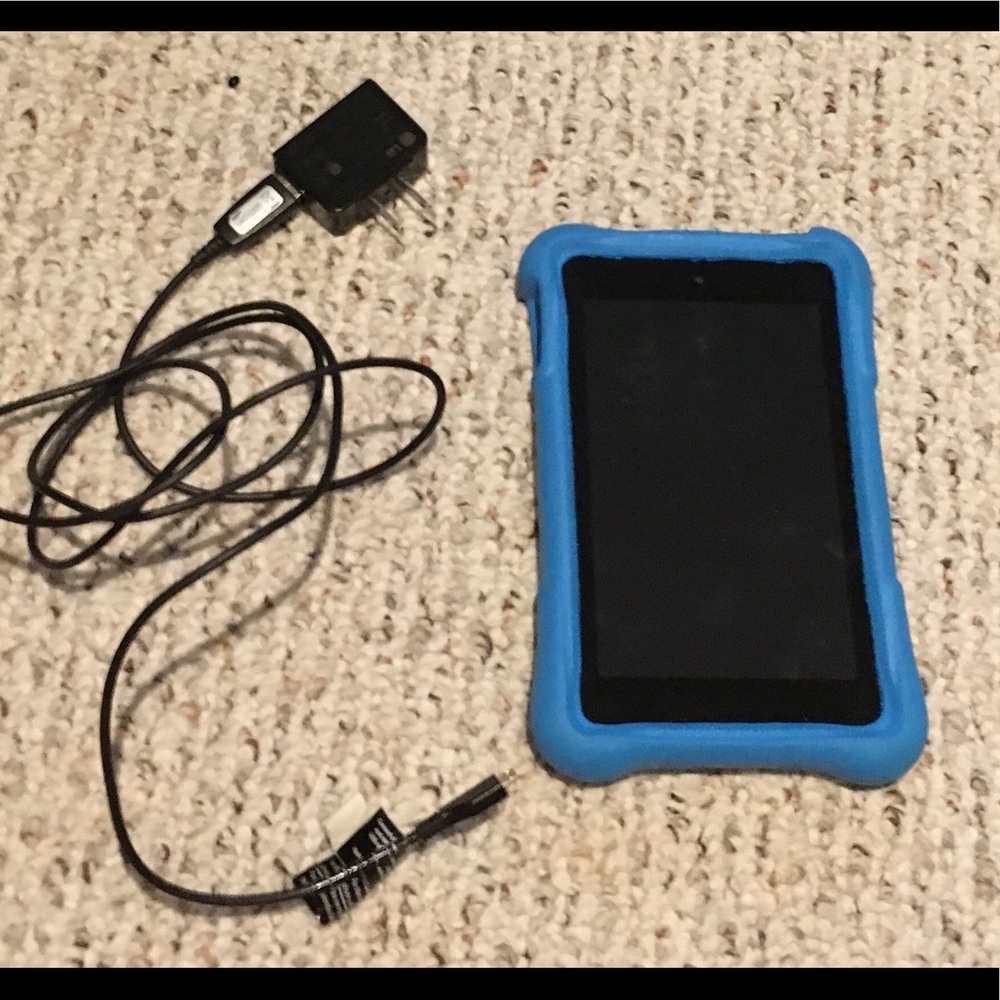 Amazon kindle fire and charger